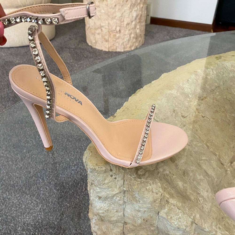 Sassy nude colored scandals with a nice heel.